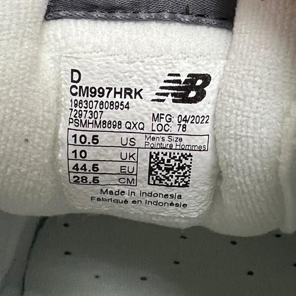 2022 New Balance 997 Light Aluminum / Team Away Grey 3M Reflective CM997HRK - Picture 9 of 14